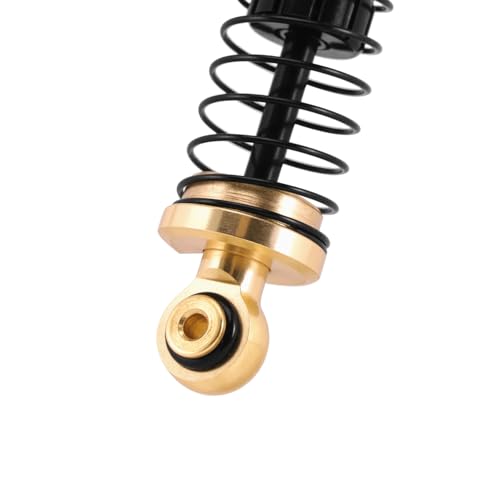 INJORA 40mm Big Bore Aluminum Oil Shock with Brass Ends for SCX24, Black