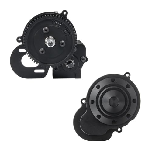 RC Crawler 2-Speed CNC Gearbox Transmission Case with Protective Cover for 1/10 Scale Compatible with 90018 90053 90048(Cover) - color: Cover
