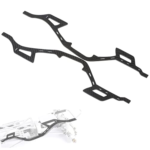 RC Frame Chassis Kit for 1/10 RC Rock Crawle, Gen2 Carbon Fiber LCG Chassis Rails Kit, 72g Lightweight Thickened Cheater Rigs Frame Rails for 1/10 RC Rock Crawler Axial SCX10 (Gen2 Rails) - color: Gen2 Rails