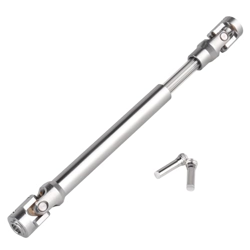 2pcs Hobbyfire 1/10 RC Crawler Drive Shafts Stainless Steel Universal Joint Driveshaft for Axial SCX10 II III Traxxas TRX4 Redcat Gen8 Gen7 Element Upgrades Parts(127-193mm) - style: 127-193mm