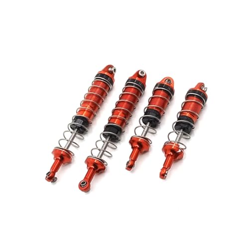 for WLtoys 12428 12423 12429 12427 FY 4Pcs Hydraulic Shock Absorber Metal Upgrade RC Car Parts Accessories Repair Spare Rc Parts - color: Red
