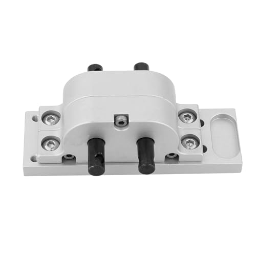 Metal Alloy 1:1 Transfer Case Gearbox Transmission with Mount Plate for Axial SCX10 D90 1/10 RC Crawler 1/14 Tamiya Tractor Truck Upgrade Parts (Silver) - color: Silver