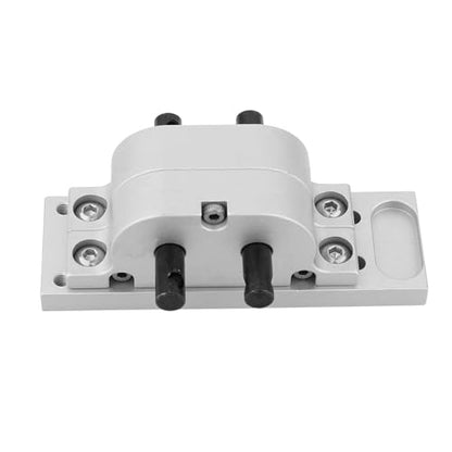 Metal Alloy 1:1 Transfer Case Gearbox Transmission with Mount Plate for Axial SCX10 D90 1/10 RC Crawler 1/14 Tamiya Tractor Truck Upgrade Parts (Silver) - color: Silver