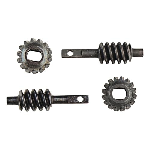Aimrock 2-Set RC Steel Axle Worm Gear Set Upgrades for 1/30 Axial SCX30 RC Crawler (2/14T & 2/16T)