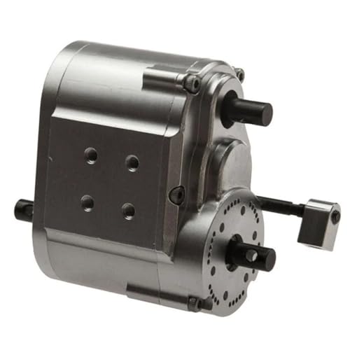 Compatible Transfer Case Gearbox Compatible with 1/10 RC Crawler Car Upgrade Parts 2 Speed Transmission Box 46x53x32mm