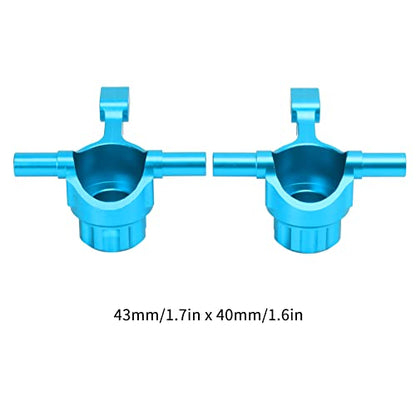 RC Car Steering Cup, Durable Aluminum Alloy Front Knuckle Arm for 1/10 Scale RC Vehicles, Blue for Hobbyists and Racing Enthusiasts