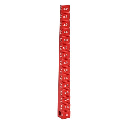 RC Ride Height 1/10, Aluminum Alloy, Clear Scale, Adjustable 3 to 10mm, Measure and Adjust RC Car Ride Height, for 1/10 RC Drift Car (Red) - color: Red