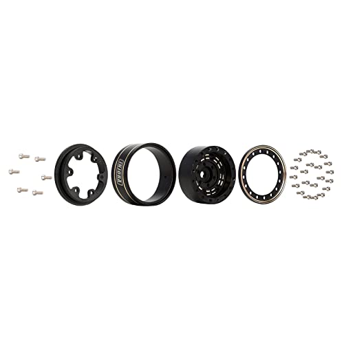 INJORA Brass 1.0 Beadlock Wheel Offset -3.15mm for 1/18 1/24 RC Crawler - color: Black
