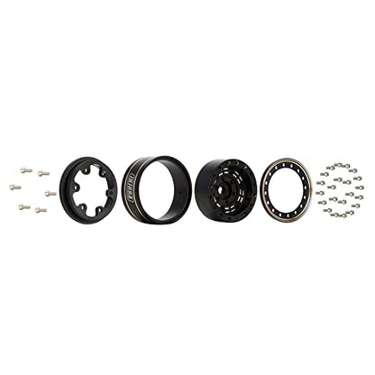 INJORA Brass 1.0 Beadlock Wheel Offset -3.15mm for 1/18 1/24 RC Crawler - color: Black