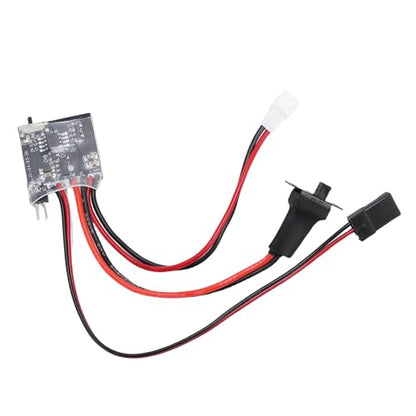 Dpofirs 30A Brushed RC Speed Controller PH2.0 | Electronic ESC with Brake for 1/16 1/18 1/24 Car Boat DIY