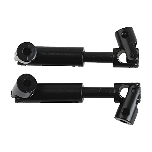 Share Goo Universal RC Drive Shaft 58mm-71mm Compatible with MN Model MN90 MN91 MN45 MN99 MN96 MN99S WPL D12 B14 B16 B24 B36 C14 C24 C34 1/12 1/16 RC Crawler Car Upgrade Parts (Black)