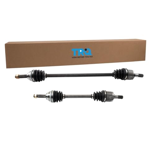 TRQ Front Driver and Passenger Side CV Axle Assembly Set Compatible with 2000-2002 Hyundai Accent Automatic Transmission - style: CSA33738
