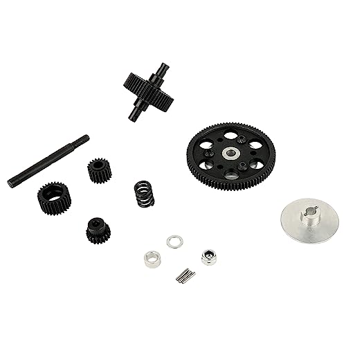 RC Car Transmission All Metal Internal Gears Set with Motor Gear for 1/10 RC Crawler Axial SCX10 Gearbox Upgrade Parts