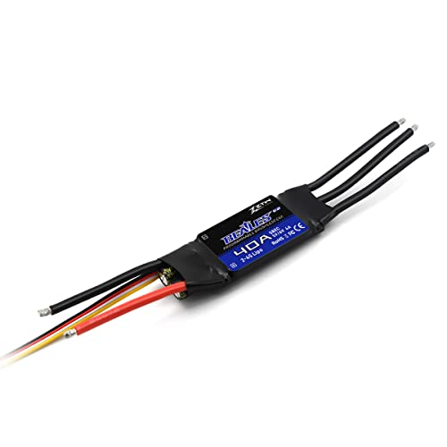 ZTW Beatles G2 40A ESC with SBEC Output 4A/5V,6V for RC Fixed Wing Airplane 2-4S or DIY Project Need Electronic Speed Controller