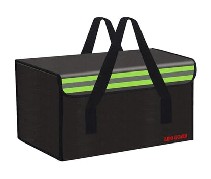 15.8"x9.8"x9.8" Ebike Battery Safe Bag Lipo Fireproof Charging Bag Large Capatity for Lipo Battery Pack Storage Charging Transport, Home Office Travel Fireproof Safe Storage Pouch - size: 400*250*250mm