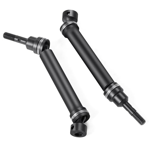 MORLORDY 2Pcs 1144 Steel RC CVD Driveshafts Dogbone for 1/16 Trax-xas E-Revo Summit RC Truck Upgrade Parts (Universal for Front & Rear)