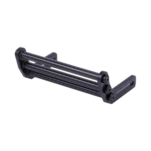 LCG Bumper Carbon Fiber Front Bumper Optimum Approach Angle for 1/10 RC Crawler SCX10 TRX4 Dodge Power Wagon Cab Cliffhanger (Black) - color: Black