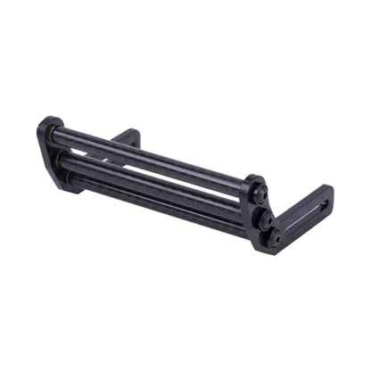 LCG Bumper Carbon Fiber Front Bumper Optimum Approach Angle for 1/10 RC Crawler SCX10 TRX4 Dodge Power Wagon Cab Cliffhanger (Black) - color: Black