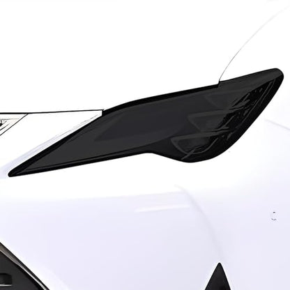 BOGAR TECH DESIGNS Full Headlight Head Light Tint Kit Cover Compatible with Lexus RC 2019-2025, Dark Smoke - color: Dark Smoke, size: FRONT KIT