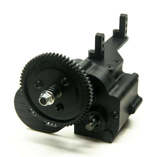 Metal 2 Speed Gearbox Transmission Motor Gear for Axial Wraith SCX10 1/10 RC Crawler Car Upgrade Parts (Color : Gearbox) - color: Gearbox