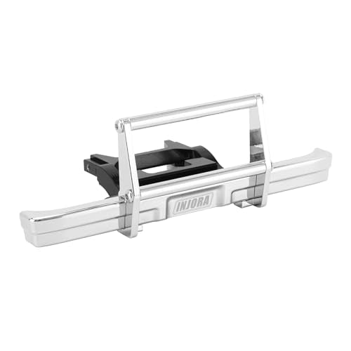 INJORA 23g Front Bumper - CNC Aluminum Bumper for 1/18 RC Crawler TRX4M High Trail K10 Upgrade - size: Front