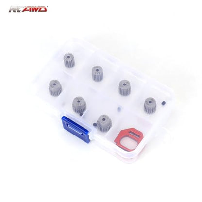 RCAWD 40CrMo Pinion Gear 16T 17T 18T 19T 20T 21T 22T, 50% Strength Upgrade, Motor Gear for Losi 1/12 RC Racecar On-Road Car & ARRMA Typhon Granite Mojave Grom