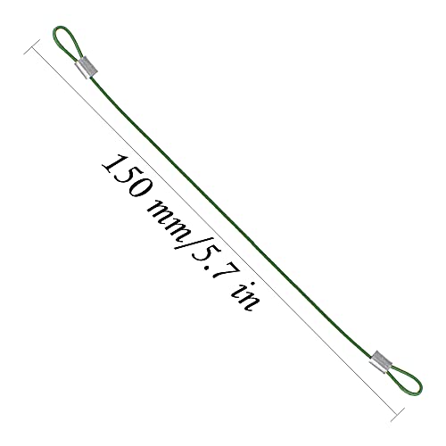8Pack ShareGoo Metal Clip R Pin Rod with Steel Anti-Lost Rope RC Body Shell Clip Wire Compatible with 1/8 1/10 Traxxas HSP Arrma Axial Redcat RC Car Truck Crawler (Green) - color: Green