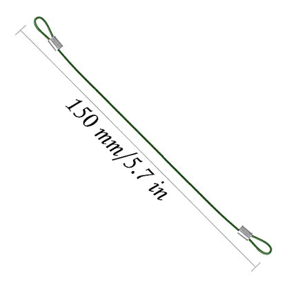 8Pack ShareGoo Metal Clip R Pin Rod with Steel Anti-Lost Rope RC Body Shell Clip Wire Compatible with 1/8 1/10 Traxxas HSP Arrma Axial Redcat RC Car Truck Crawler (Green) - color: Green