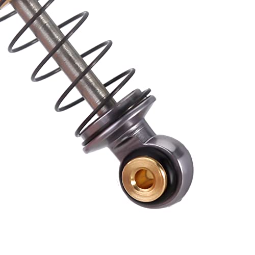 INJORA 39mm Shocks- Aluminum Threaded Shock Adjustable Absorber Oil Damper for Axial SCX24 FMS FCX24M 1/24 RC Crawler Car Upgrade Parts(Grey) - color: Grey