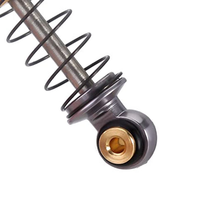 INJORA 39mm Shocks- Aluminum Threaded Adjustable Oil Filled Damper for SCX24 Gladiator C10 JLU Deadbolt B17 Axial 1/24 RC Crawler Car Upgrade Parts(Grey) - color: Grey