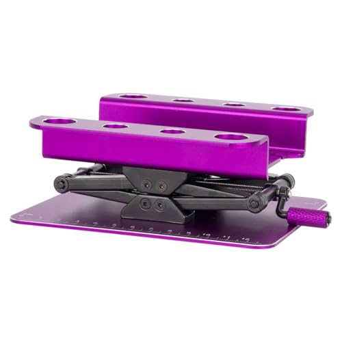 RC Car Work Stand Aluminum Repair Workstation Lift Lower for Traxxas TRX4 Axial Arrma Redcat Losi 1/8 1/10 1/12 1/14 1/16 1/18 1/24 RC Car (Purple)