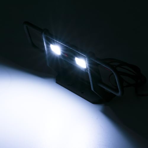 Front Bumper with LED Lights Body Protection forTRX4M K10 | 1/18 Scale RC Crawler Car Upgrades