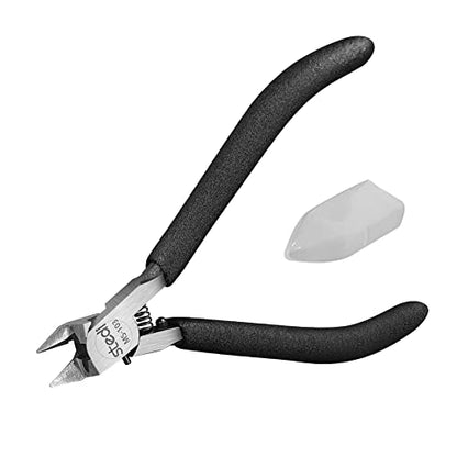 stedi Model Nippers Ultra Thin Single Edge for Plastic Model Kits | Hobby Nippers,Gunpla Nippers,Gunpla Building,Model Assembly,High Hardness Blade,Model Cutter - style: Single-edged (Black_for Professionals)