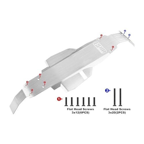 Stainless Steel Integrated Chassis Skid Kit for Tamiya 1:10 DT-04 R/C Fighter NXGEN-58741 Upgrades