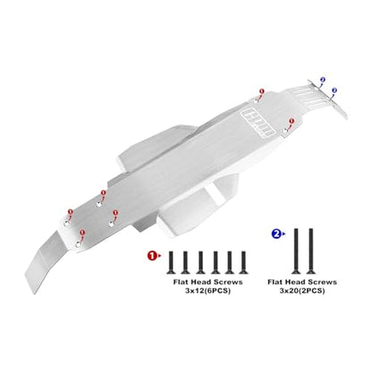 Stainless Steel Integrated Chassis Skid Kit for Tamiya 1:10 DT-04 R/C Fighter NXGEN-58741 Upgrades