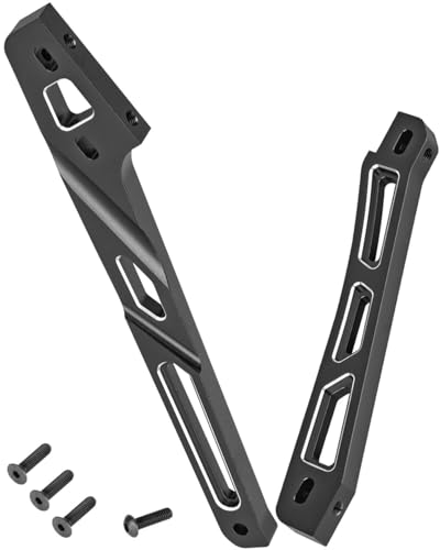 Aluminum Chassis Brace Support Mount Upgrades Part for 1/8 Kraton 6S (EXB),RC Front Rear Reinforcing Support Frame Hops up,Replace ARA320754/ARA320756,Black - color: Black - (Front Rear Reinforcing Support)