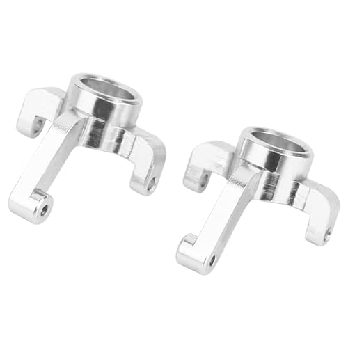 Aluminum Steering Knuckles, C Hubs Front Rear Shock Mount Suspension Arms Transmission Cover Wheel Hex for 1/24 Buggy Losi Micro-B Upgrade Set,8 Set (Silver) - color: Silver