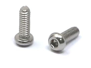 iexcell 100 Pcs M2 x 6mm Thread Pitch 0.4 mm Stainless Steel 304 Hex Socket Button Head Cap Screws Bolts Kit - size: M2 x 6mm