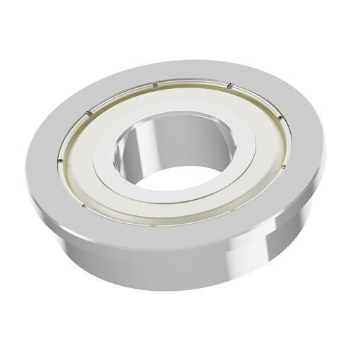 20PCS F693ZZ Flange Ball Bearing, 3x8x4mm, Miniature | Double Metal Shielded Flanged Bearing Chrome Steel ABEC-1(P0) Z2 Deep Groove Ball Bearing for Industrial Machine, Power Tools - size: F693ZZ Size3×8×4mm