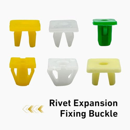 120 PCS Grommet Screw Nuts, Plastic License Plate Fasteners, Self-Tapping Screw Nuts Fasteners, Universal Auto Bumper Fender Retainer Kit for Most Cars (Multicolored)