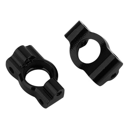 Aluminum Steering Knuckles, C Hubs Front Rear Shock Mount Suspension Arms Transmission Cover Wheel Hex for 1/24 Buggy Losi Micro-B Upgrade Set,8 Set (Black) - color: Black