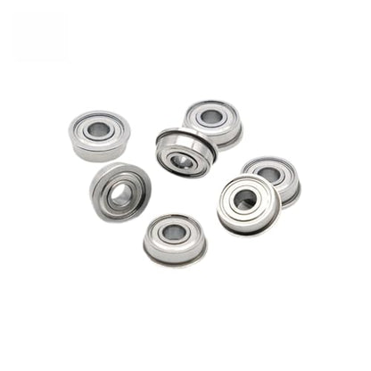 FR2-5ZZ Flange Bearing 3.175 * 7.938 * 3.571 mm (10PCS) 1/8" X5/16 X9/64 Inch Flanged FR2-5 Z ZZ Ball Bearings - size: FR2-5ZZ 3.175 * 7.938 * 3.571