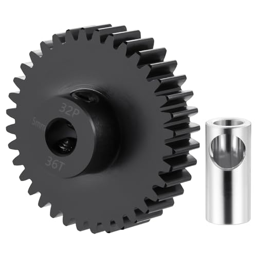 Steel 32P 5mm Pinion Gear 36T Motor Gears for 1/10 1/8 RC Car Parts - size: 36T