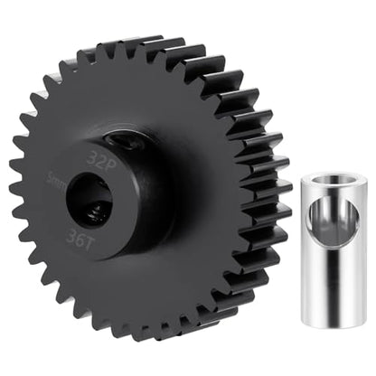 Steel 32P 5mm Pinion Gear 36T Motor Gears for 1/10 1/8 RC Car Parts - size: 36T