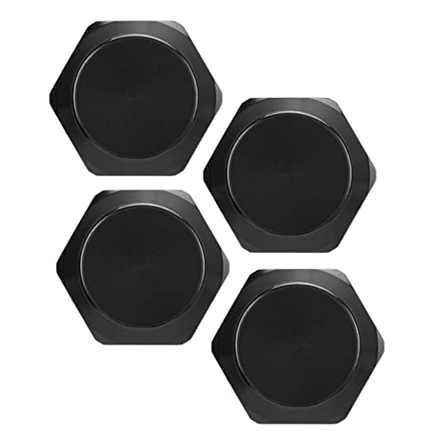 Alomejor RC Hex Wheel Nut,4PCS 17mm Hex Wheel Mount Nuts Compatible with 1/8 RC Car Upgrade Accessories(Black) - color: Black