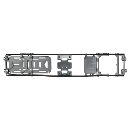 1/10 RC Crawler Carbon Fiber Girder 4.3mm CNC Metal Car Chassis Frame Body Kit for Axial SCX10 II Rock Off Road Truck Upgrade Parts (Gray) - color: Gray