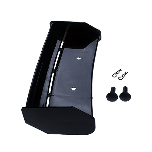 FLMLF Nylon Crash-Proof Rear Wing Set Tail Wing Spoiler Black | for 1/5 Scale Rc Car HPI ROFUN BAHA ROVAN KM BAJA 5B SS Buggy Truck Parts