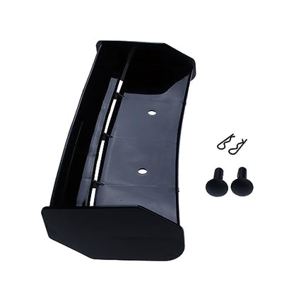 FLMLF Nylon Crash-Proof Rear Wing Set Tail Wing Spoiler Black | for 1/5 Scale Rc Car HPI ROFUN BAHA ROVAN KM BAJA 5B SS Buggy Truck Parts