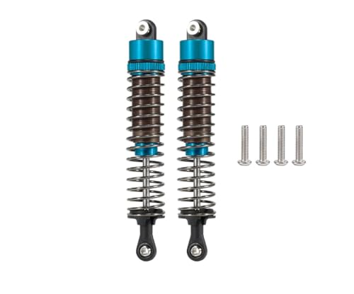 1/10 RC Oil Leakproof Shocks,2Pcs Adjustable Oil Filled Shocks 52mm-120mm for 1/10 RC Buggy Truggy On Road Touring Drift Cars Monster Trucks Upgrade Parts (2pcs 95mm blue) - color: 2pcs 95mm blue