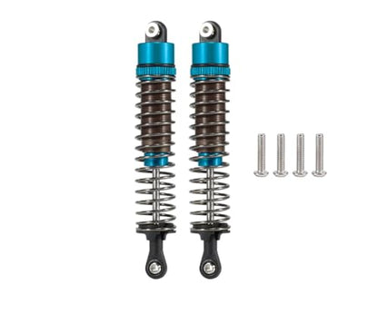 1/10 RC Oil Leakproof Shocks,2Pcs Adjustable Oil Filled Shocks 52mm-120mm for 1/10 RC Buggy Truggy On Road Touring Drift Cars Monster Trucks Upgrade Parts (2pcs 95mm blue) - color: 2pcs 95mm blue